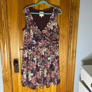 ModCloth Floral Retro Dress NWOT XL
